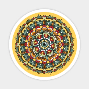 Green Eye Mandala Magnet